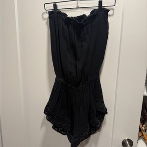 Jen's Pirate Booty Black Lace Romper
